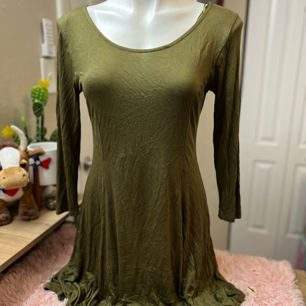 Ambiance Green fit and flare dress size large